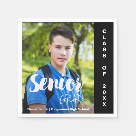 2025年後期卒業写真卒業パーティー スタンダードカクテルナプキン (正面)