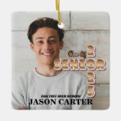 2025年後期卒業写真 セラミックオーナメント (正面)