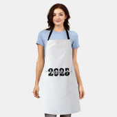 2025年後期卒業生2025年学校 エプロン (着用した状態)