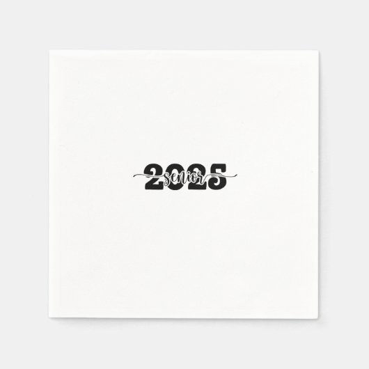 2025年後期卒業生2025年学校 スタンダードカクテルナプキン (正面)
