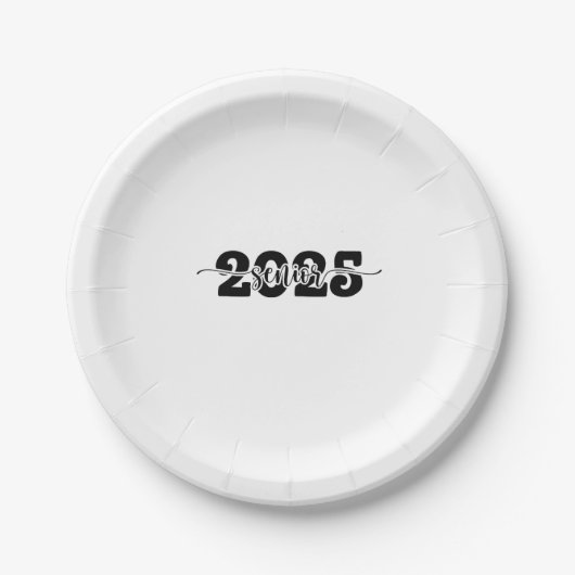 2025年後期卒業生2025年学校 ペーパープレート (正面)