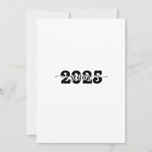 2025年後期卒業生2025年学校 招待状 (正面)