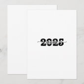 2025年後期卒業生2025年学校 招待状 (正面/裏面)
