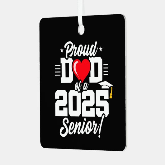 2025年後期卒業誇りを持ったパパ メタルオーナメント (正面左)