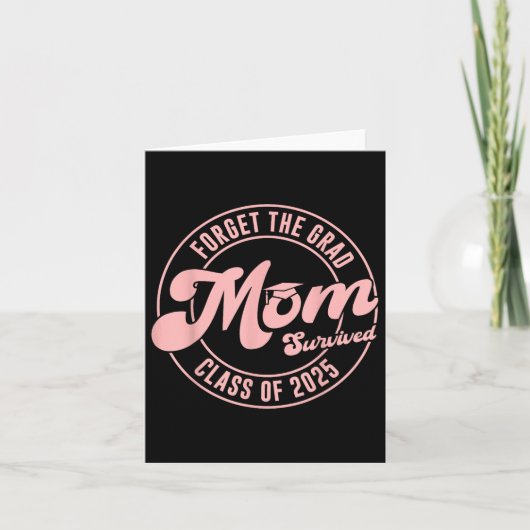 2025年忘れ家族の生き延び2025年の卒業したママCl カード (正面)