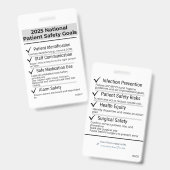 2025年患者安全目標バッジカード バッジ (正面&裏面)