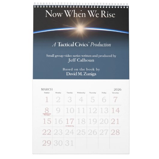 2025年戦術的Civiics™カレンダー カレンダー (3月 2026)