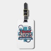 2025年救急医療にマッチ ラゲッジタグ (正面縦)