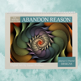 2025年数々のカラー抽象芸術フラクタル カレンダー