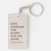 2025年文字キーチェーン – 詩篇96:8 | JWキーチェーン キーホルダー (裏面)
