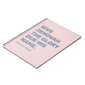 2025年文字手帳 – Psalm 96:8 | JWノートブック ノートブック (左側)