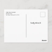 2025年新中国の年紙カットスネークスタンプ縁ど ポストカード (裏面)