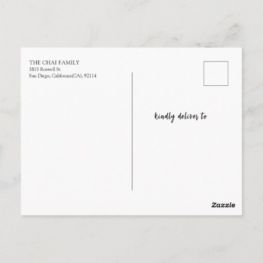 2025年新中国の年紙カットスネークスタンプ縁ど ポストカード (裏面)