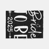 2025年新婦予定の花嫁  バチェロレッテパーティー  ブライズパーティー M フリースブランケット (正面(横))