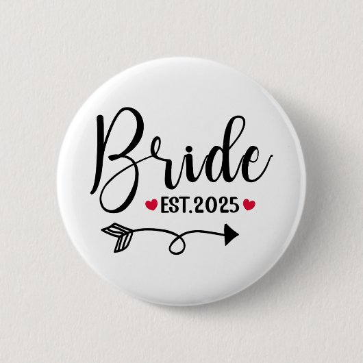 2025年新婦 結婚予定のミセス 2025年入籍予定 缶バッジ (正面)