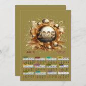 2025年新年おめでとうございます 招待状 (正面/裏面)