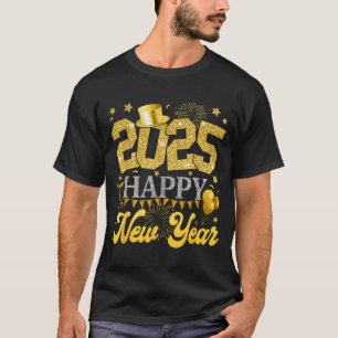2025年新年おめでとうパーティーグッズ F Tシャツ