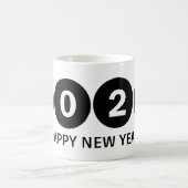 「2025年新年おめでとう🎆花火の豪華絢爛！」 コーヒーマグカップ (中央)