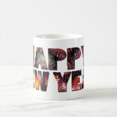 「2025年新年おめでとう🎆花火の豪華絢爛！」 コーヒーマグカップ (中央)