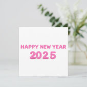 2025年新年おめでとう透明背景 シーズンカード (スタンド正面)