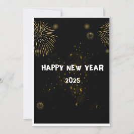 2025年新年おめでとう ウィッシュ ゴールデン花火カード シーズンカード