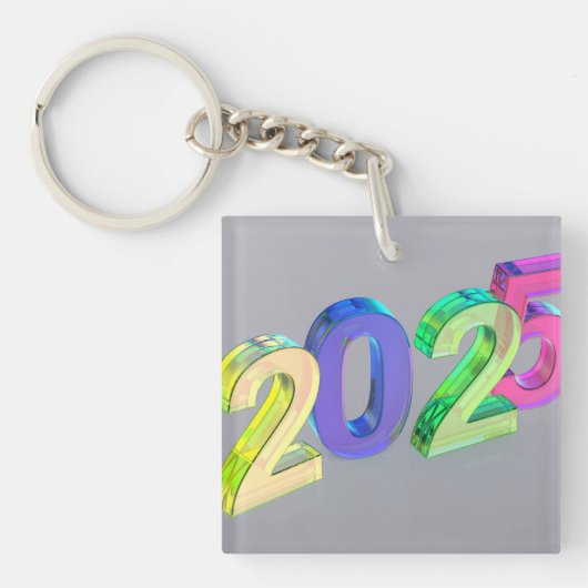 2025年新年おめでとう キーホルダー (正面)