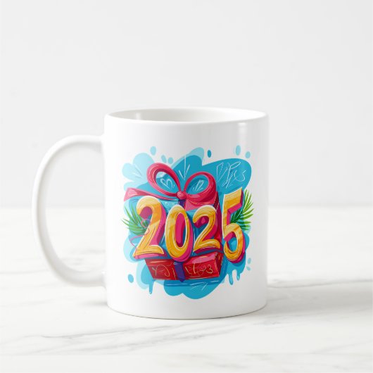 2025年新年おめでとう コーヒーマグカップ (左)