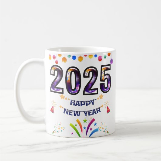 2025年新年おめでとう コーヒーマグカップ (左)