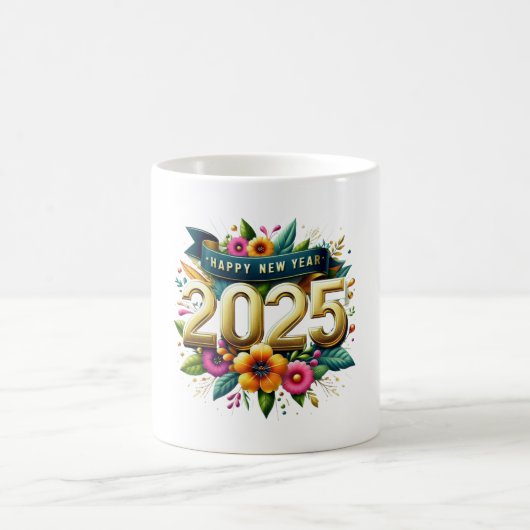 2025年新年おめでとう コーヒーマグカップ (中央)