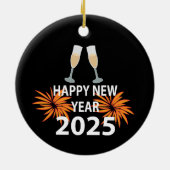 2025年新年おめでとう セラミックオーナメント (裏面)