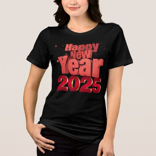 2025年新年おめでとう トライブレンドTシャツ (正面)