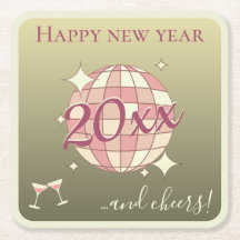 2025年新年おめでとう ピンクゴールドパーティー