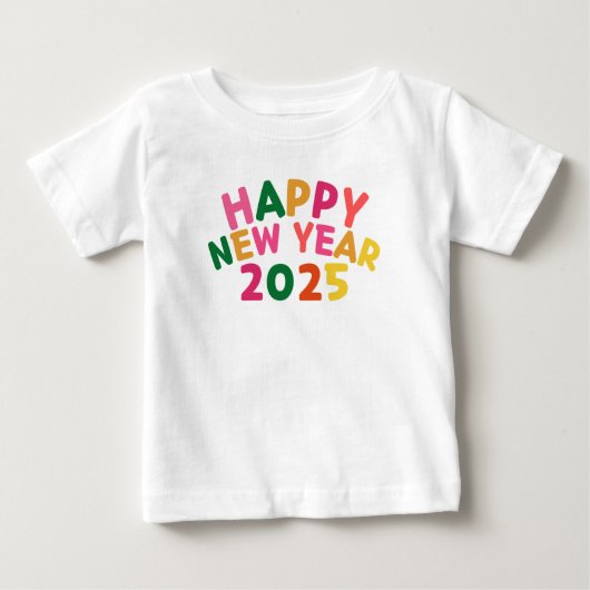 2025年新年おめでとう ベビーTシャツ (正面)