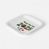 2025年新年おめでとう ペーパープレート (傾斜あり)