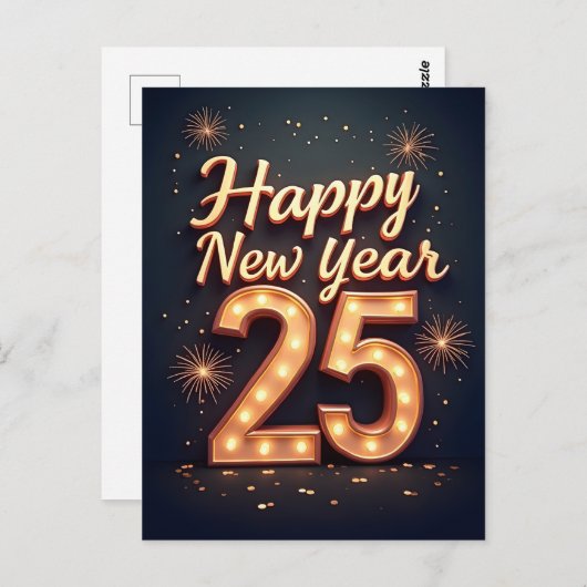 2025年新年おめでとう ポストカード (正面/裏面)