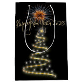 2025年新年おめでとう ミディアムペーパーバッグ (正面)