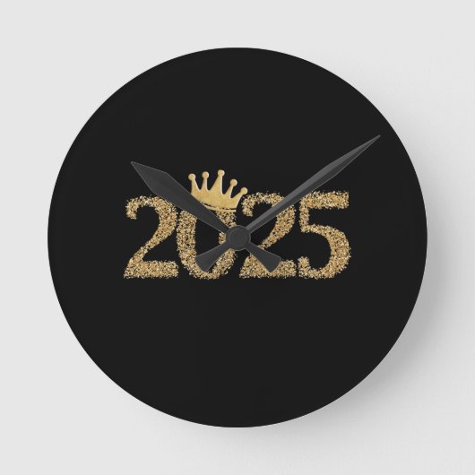 2025年新年おめでとう ラウンド壁時計 (正面)