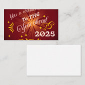 2025年新年おめでとう 名刺 (正面/裏面)