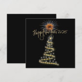 2025年新年おめでとう 招待状 (正面/裏面)