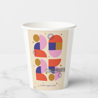 2025年新年おめでとう 紙コップ