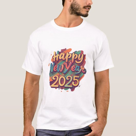 2025年新年おめでとう Tシャツ (正面)