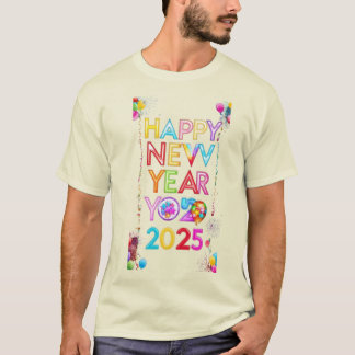2025年新年おめでとう Tシャツ