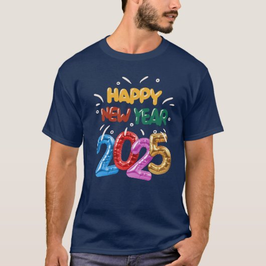 2025年新年おめでとう Tシャツ (正面)