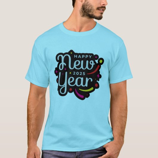 2025年新年おめでとう Tシャツ (正面)