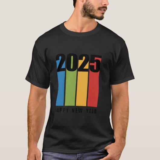 2025年新年おめでとう Tシャツ (正面)