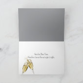 2025年新年のパーティーユーモア シーズンカード (内部)