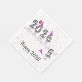 2025年新年のパーティーユーモア スタンダードランチョンナプキン (角)