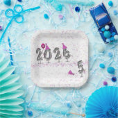 2025年新年のパーティーユーモア ペーパープレート (パーティー)