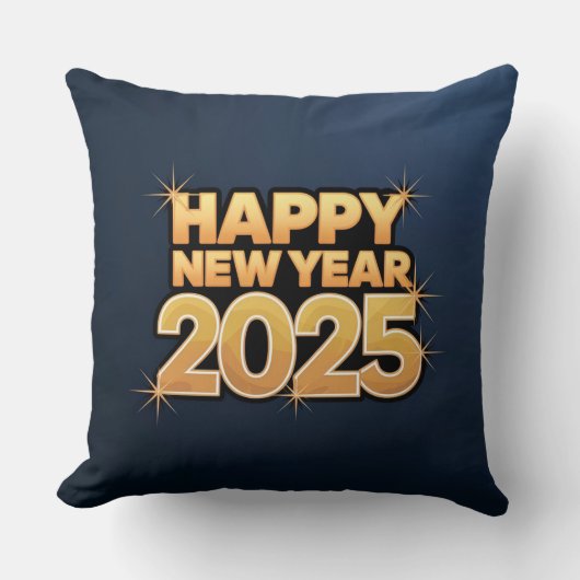 2025年新年のピローにぴったりのアクセント クッション (正面)