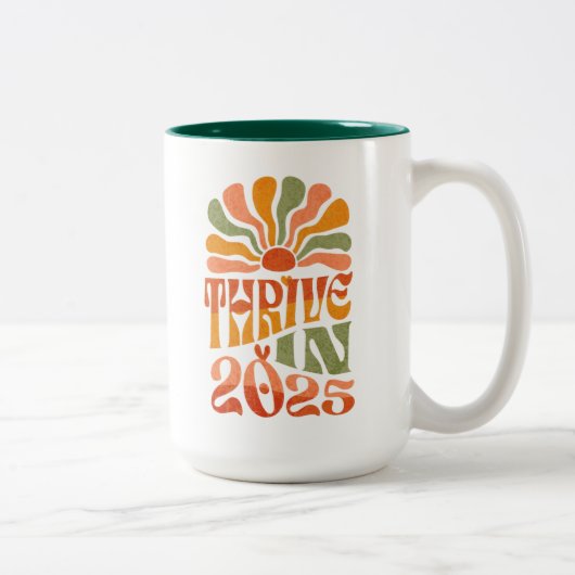 2025年新年のマグカップで繁栄やる気を起こさせるする ツートーンマグカップ (右)